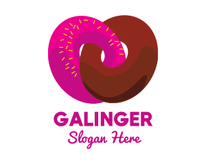 Donut - Interlocked Sweet Donuts logo design