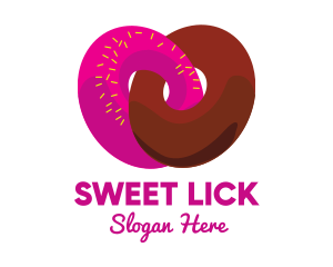 Interlocked Sweet Donuts logo design