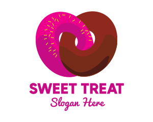 Doughnut - Interlocked Sweet Donuts logo design