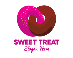 Interlocked Sweet Donuts logo design