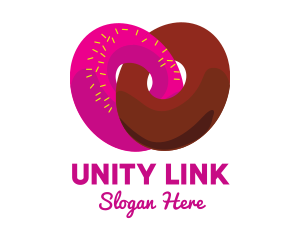 Interlocked Sweet Donuts logo design