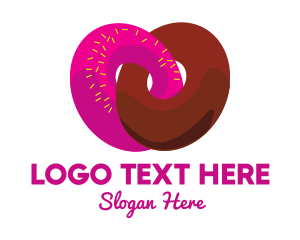 Choco - Interlocked Sweet Donuts logo design