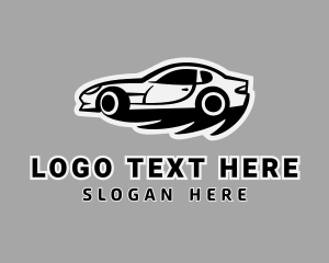 Black - Sports Car Vehicle logo design
