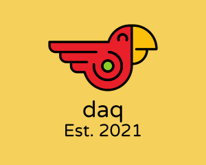 Red Parrot - Happy Parrot Bird logo design