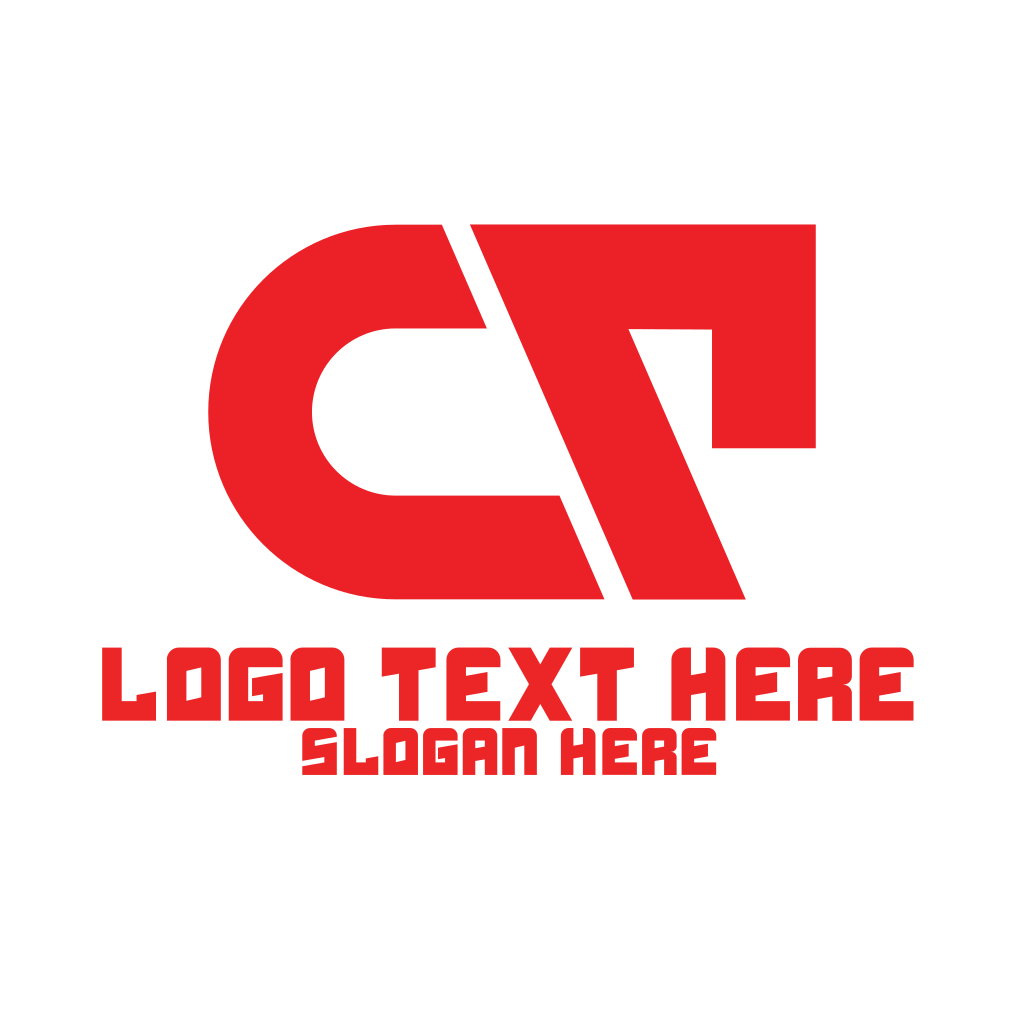 Red Abstract CT Logo | BrandCrowd Logo Maker