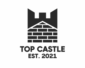 Turret Brick Castle  logo design
