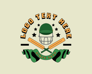Cricket - Cricket Helmet Varsity logo design