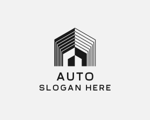 Roofing House Architect Logo