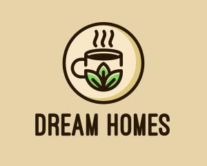 Coffee Cup - Organic Coffee Cafe logo design