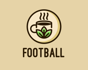 Green Tea - Organic Coffee Cafe logo design