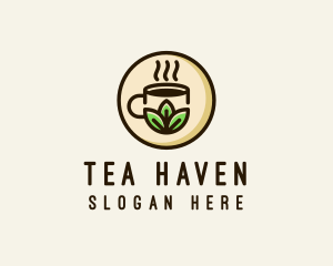 Herbal Tea - Organic Coffee Cafe logo design