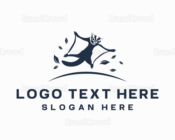 Simple Sugar Glider Animal Logo