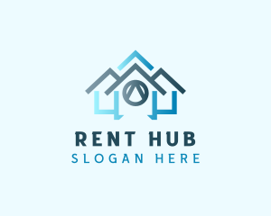 Rent - House Real Estate Property logo design