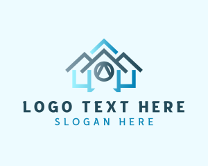 Land - House Real Estate Property logo design