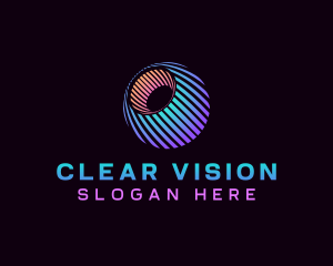 Digital Eye Vision Sphere logo design