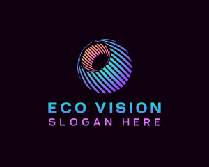 Digital Eye Vision Sphere logo design