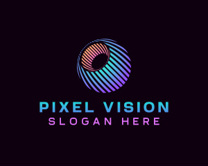 Digital Eye Vision Sphere logo design