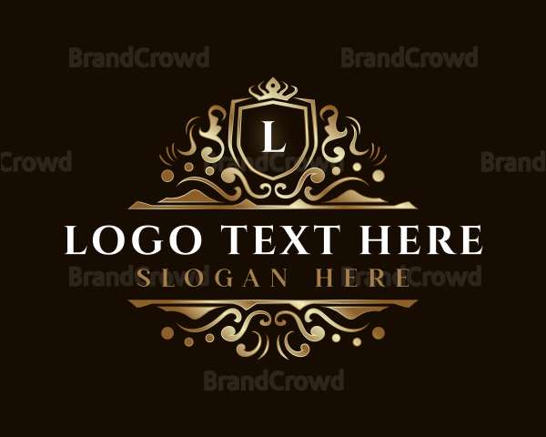 Luxury Shield Crown Logo