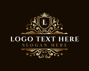 Stylist - Luxury Shield Crown logo design