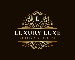 Luxury Shield Crown logo design