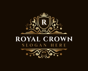 Luxury Shield Crown logo design