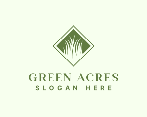 Green Garden Grass logo design