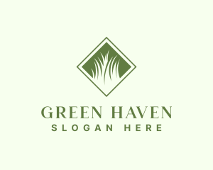 Green Garden Grass logo design
