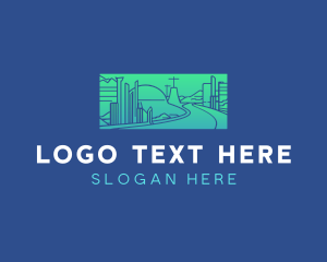 Road - Cityscape Highway Road logo design