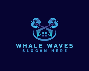 Wave Splash Pressure Wash logo design