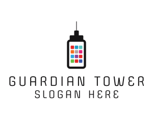 Phone App Tower logo design