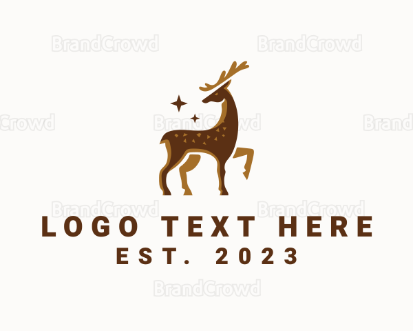 Wild Deer Hunting Logo