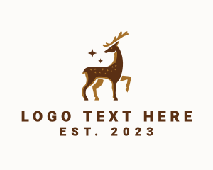 Wildlife Conservation - Wild Deer Hunting logo design
