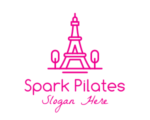 Eiffel Tower Landmark  Logo