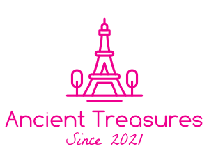 Eiffel Tower Landmark  logo design