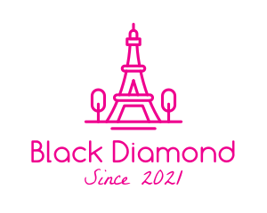 Eiffel Tower Landmark  logo design