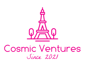 Eiffel Tower Landmark  logo design