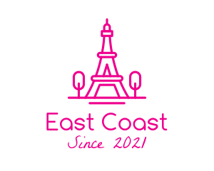 Eiffel Tower Landmark  logo design