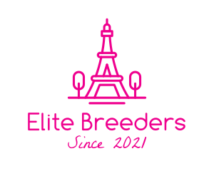 Eiffel Tower Landmark  logo design