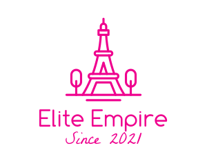 Eiffel Tower Landmark  logo design