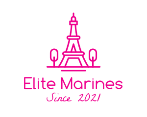 Eiffel Tower Landmark  logo design