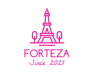 Eiffel Tower Landmark  logo design