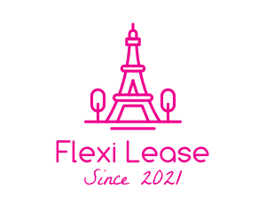 Eiffel Tower Landmark  logo design