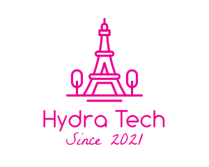 Eiffel Tower Landmark  logo design