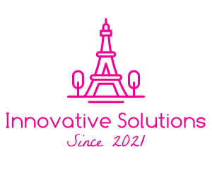 Eiffel Tower Landmark  logo design