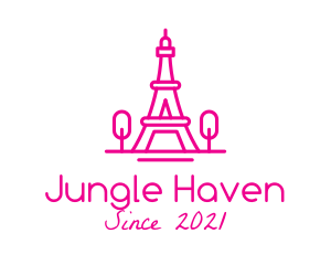 Eiffel Tower Landmark  logo design