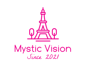 Eiffel Tower Landmark  logo design