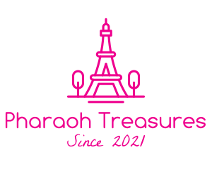 Eiffel Tower Landmark  logo design