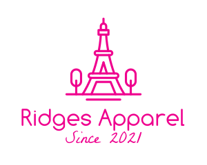 Eiffel Tower Landmark  logo design