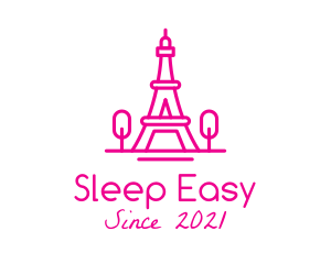 Eiffel Tower Landmark  logo design