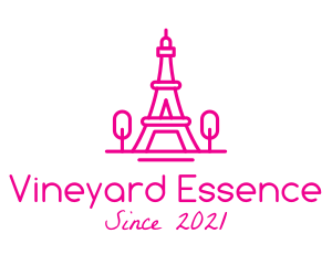 Eiffel Tower Landmark  logo design